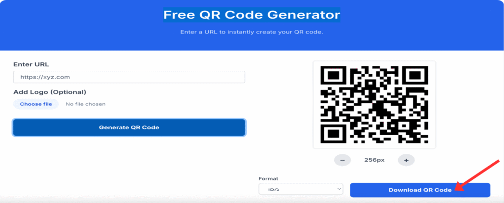 free qr code generator step 4